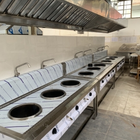 HỆ THỐNG HÚT KHÓI + BẾP CÔNG NGHIỆP 