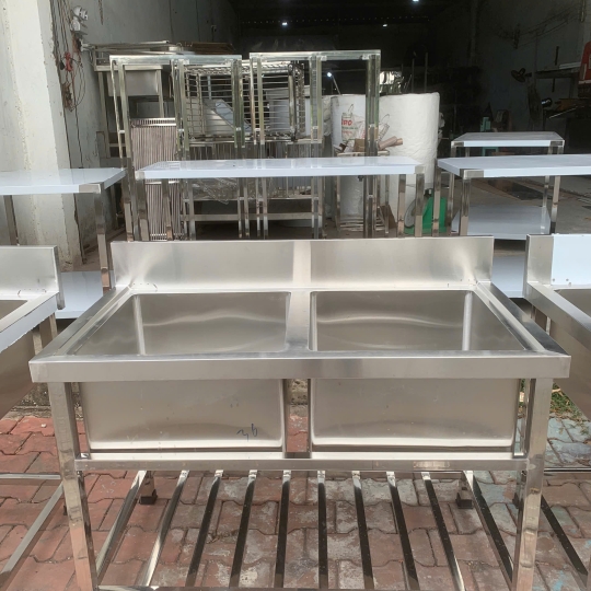BẾP RỬA CÔNG NGHIỆP 2 HỘC 