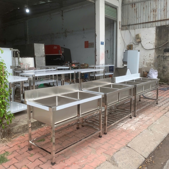 BẾP RỬA CÔNG NGHIỆP 2 HỘC 